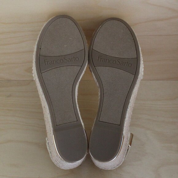 Franco Sarto Clemens Espadrille Shell Wedge Sandal - Picture 5 of 11